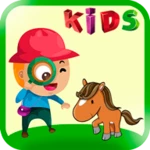 learning animal sounds android application logo